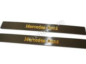 Накладки на пороги с подсветкой Mercedes-Benz M-Class w164 рестайл