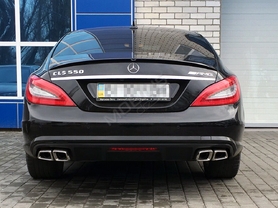 Mercedes-Benz CLS 550 2012 - установка диффузора и насадок на гулишетель CLS 63 от AMG 