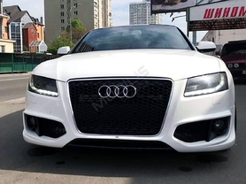 AUDI A5 2009 - установка решетки радиатора RS5